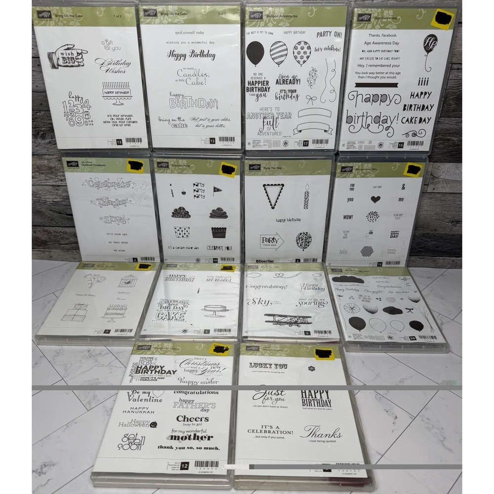 Stampin' Up! Stamp Birthday Bundle - Lot of 14